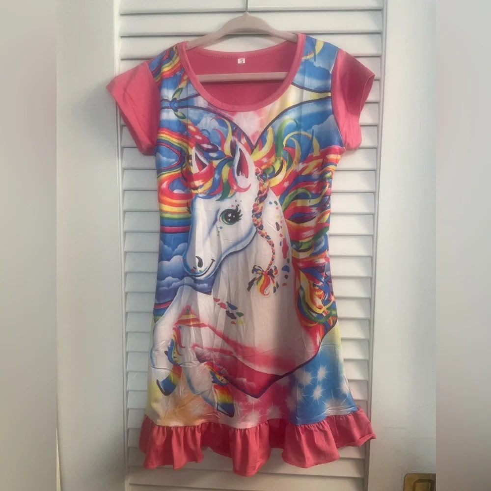Girls Size 5 New Unicorn PJs (too small for daughter/didnt return soon enough)